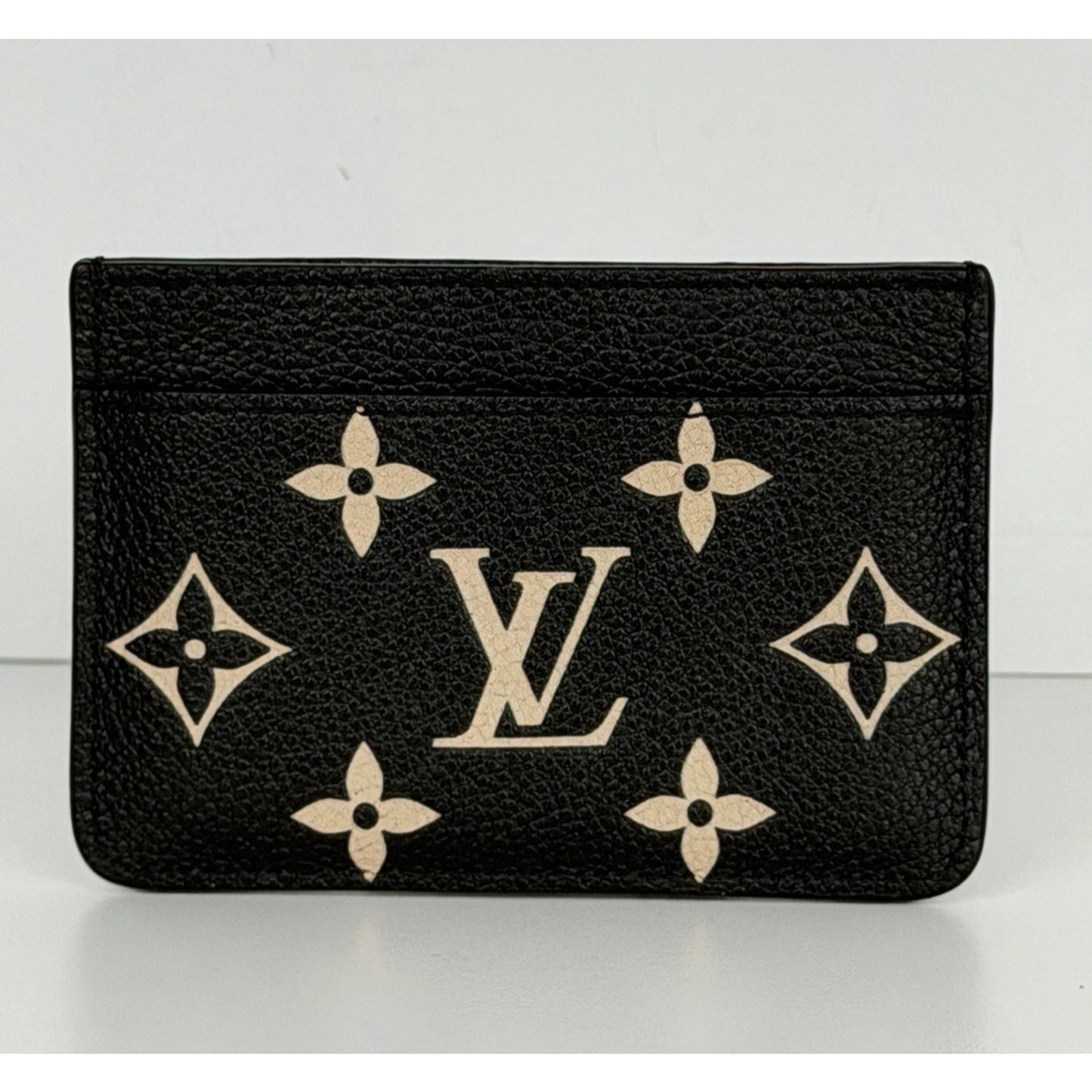 Louis Vuitton Card Holder in Bicolor LV Monogram Empreinte Leather NFC