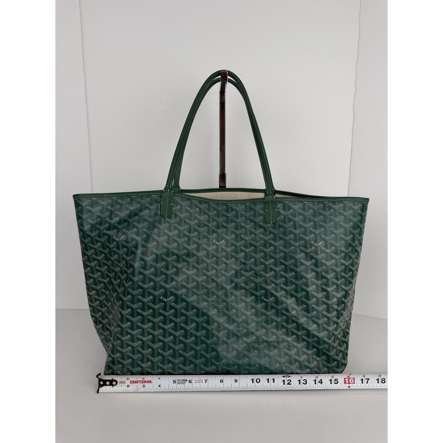 Goyard Saint Louis Tote Bag GM in Green Goyardine Coated Canvas B-4
