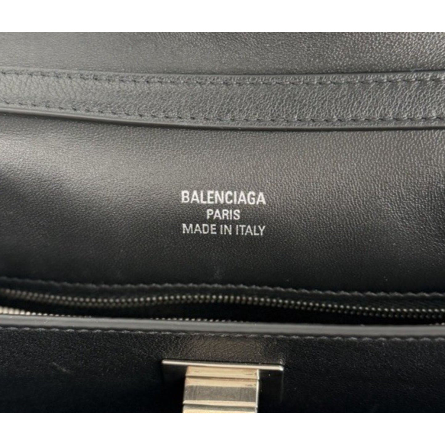 Balenciaga Rodeo HandBag Small in Black Calfskin Leather with Fringe Sides C6