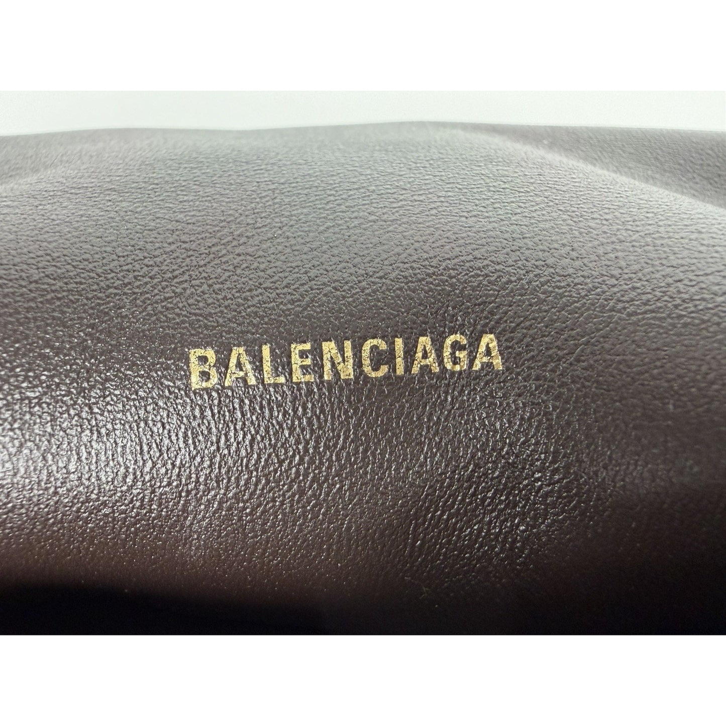 Balenciaga Crush Chain Bag Medium in Brown Faux Fur E2