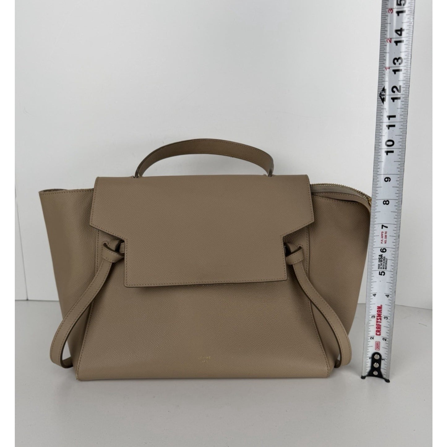 Celine by Phoebe Philo Belt Bag Large in Neutral Leather with Knot Details S