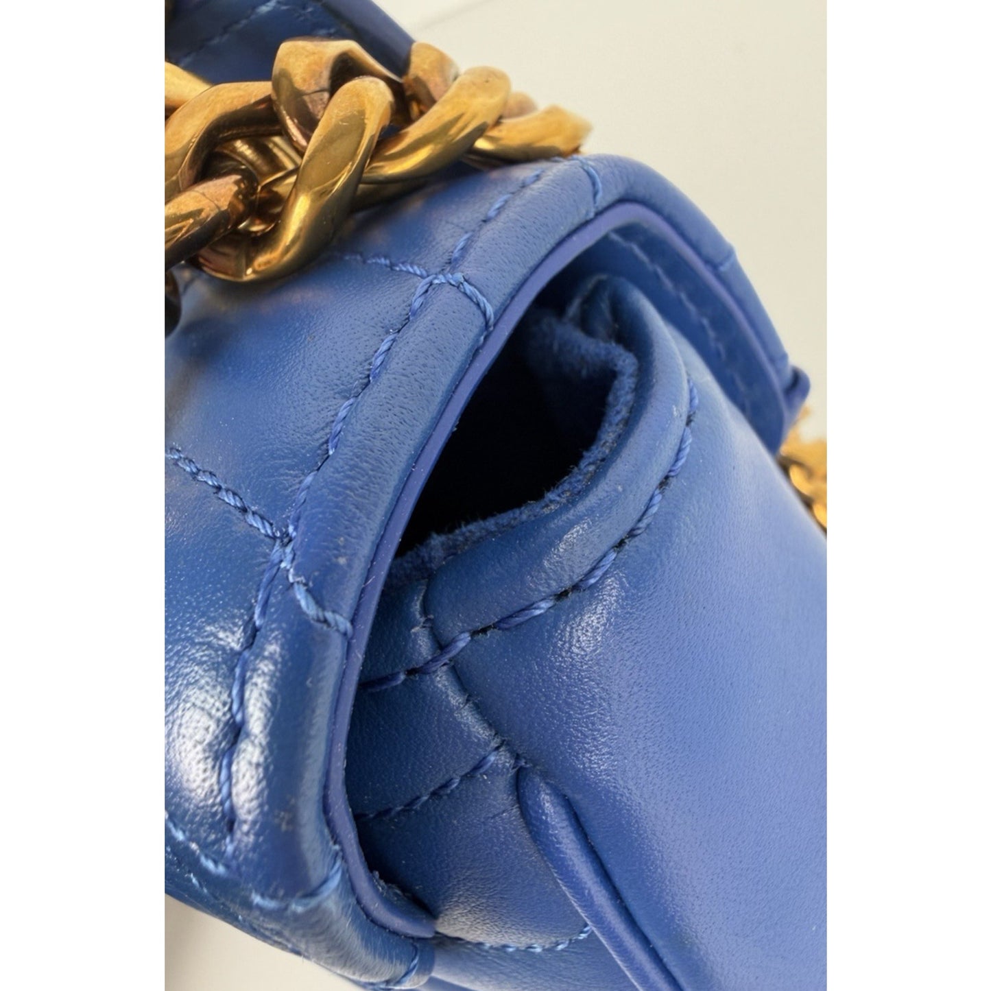 Louis Vuitton New Wave Chain Bag PM Blue Neon Colorful "Vuitton" 2019 F1