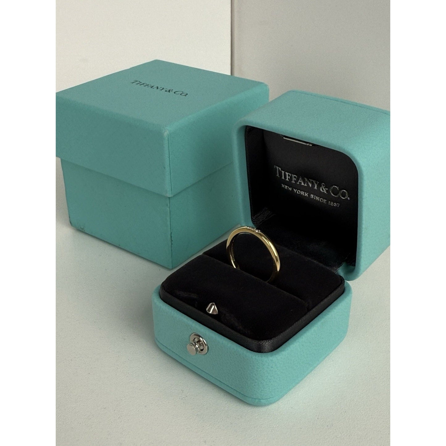 Tiffany & Co. Forever Diamond Ring 18K Gold Size 5.25