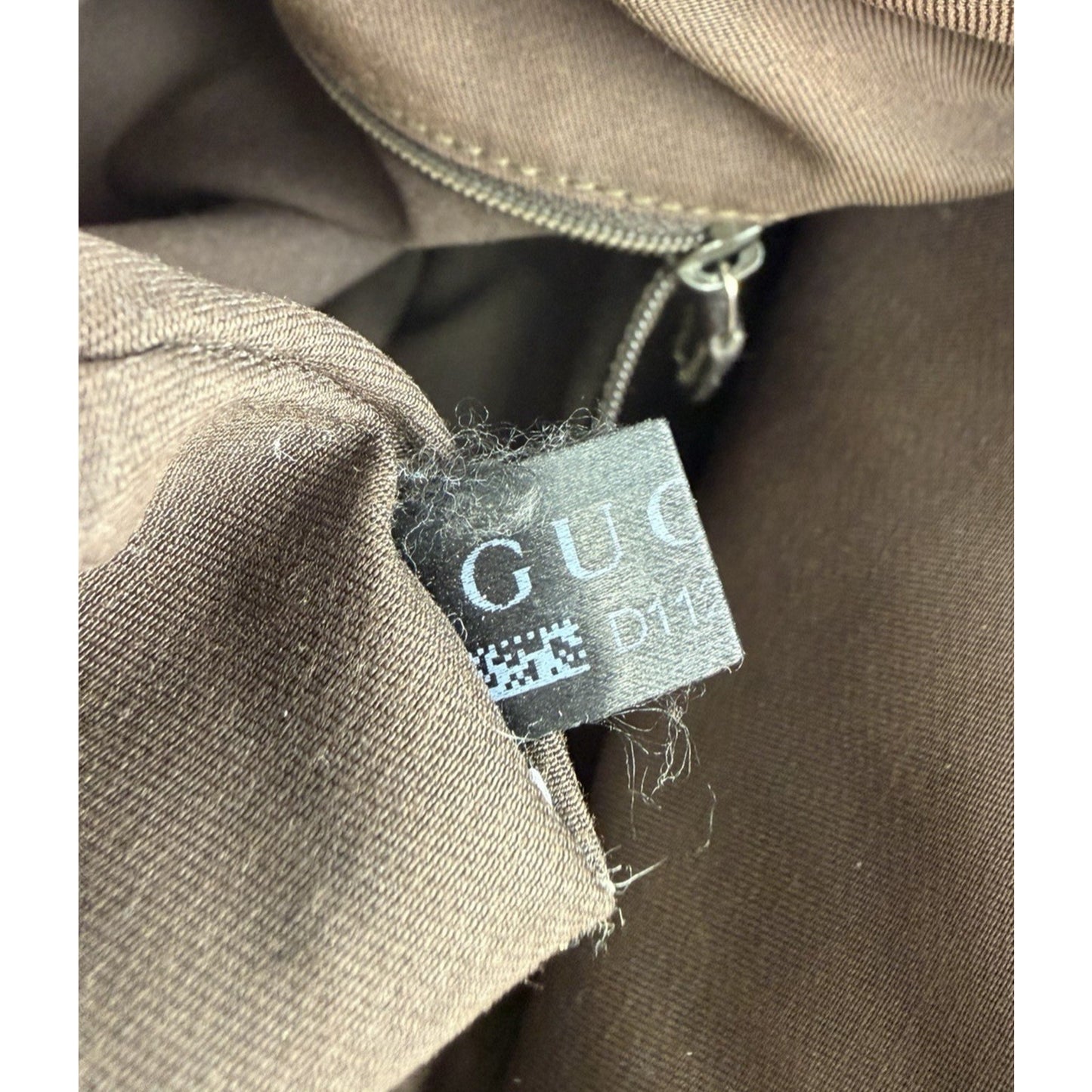 Gucci Medium Princy Tote Bag in GG Monogram Brown Canvas with Web Ribbon S18