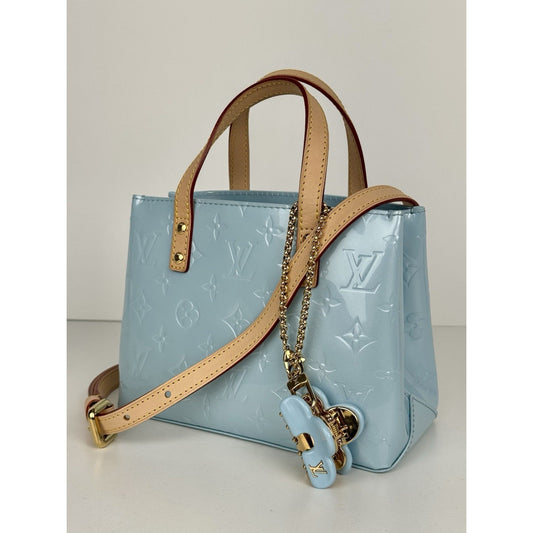 Louis Vuitton Reade PM NM Sky Blue Vernis Leather Tote