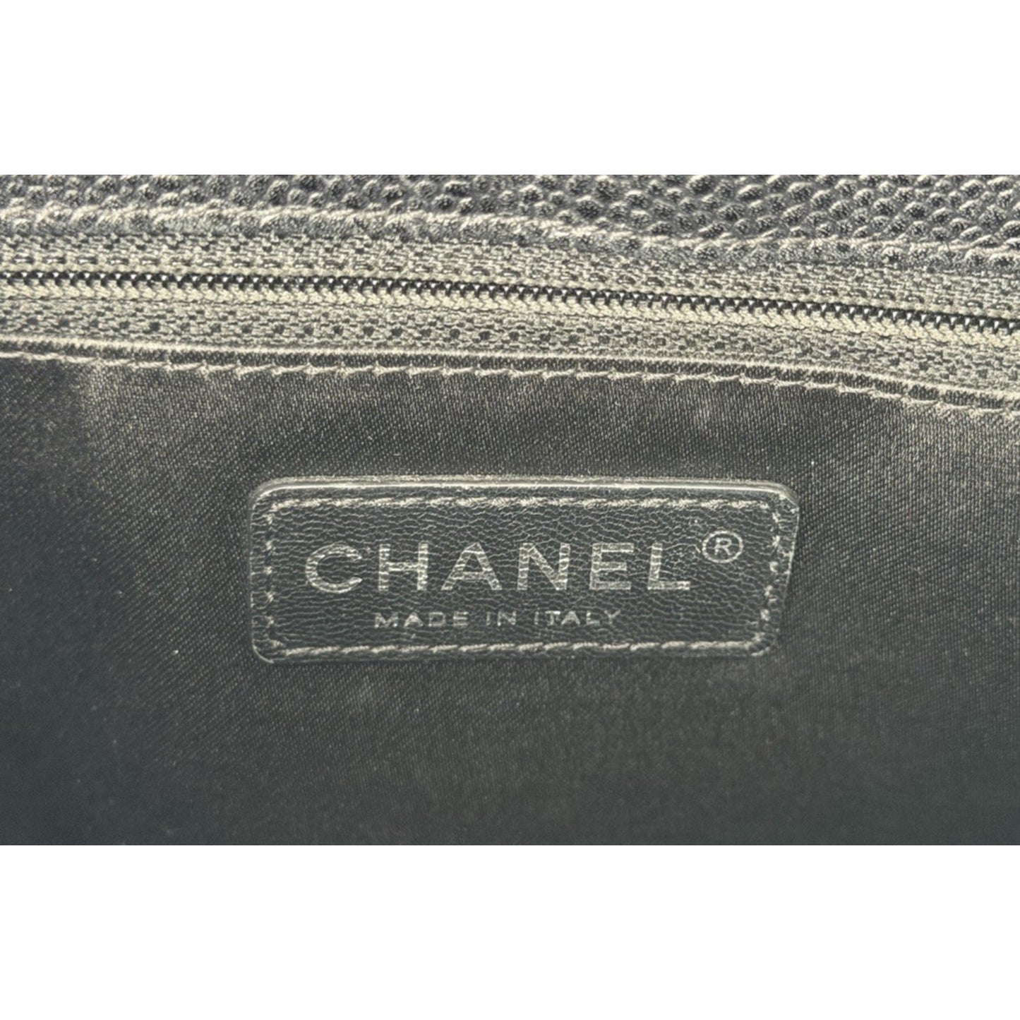 Chanel Grand Shopping Tote (GST) Bag in Black Caviar Leather C6