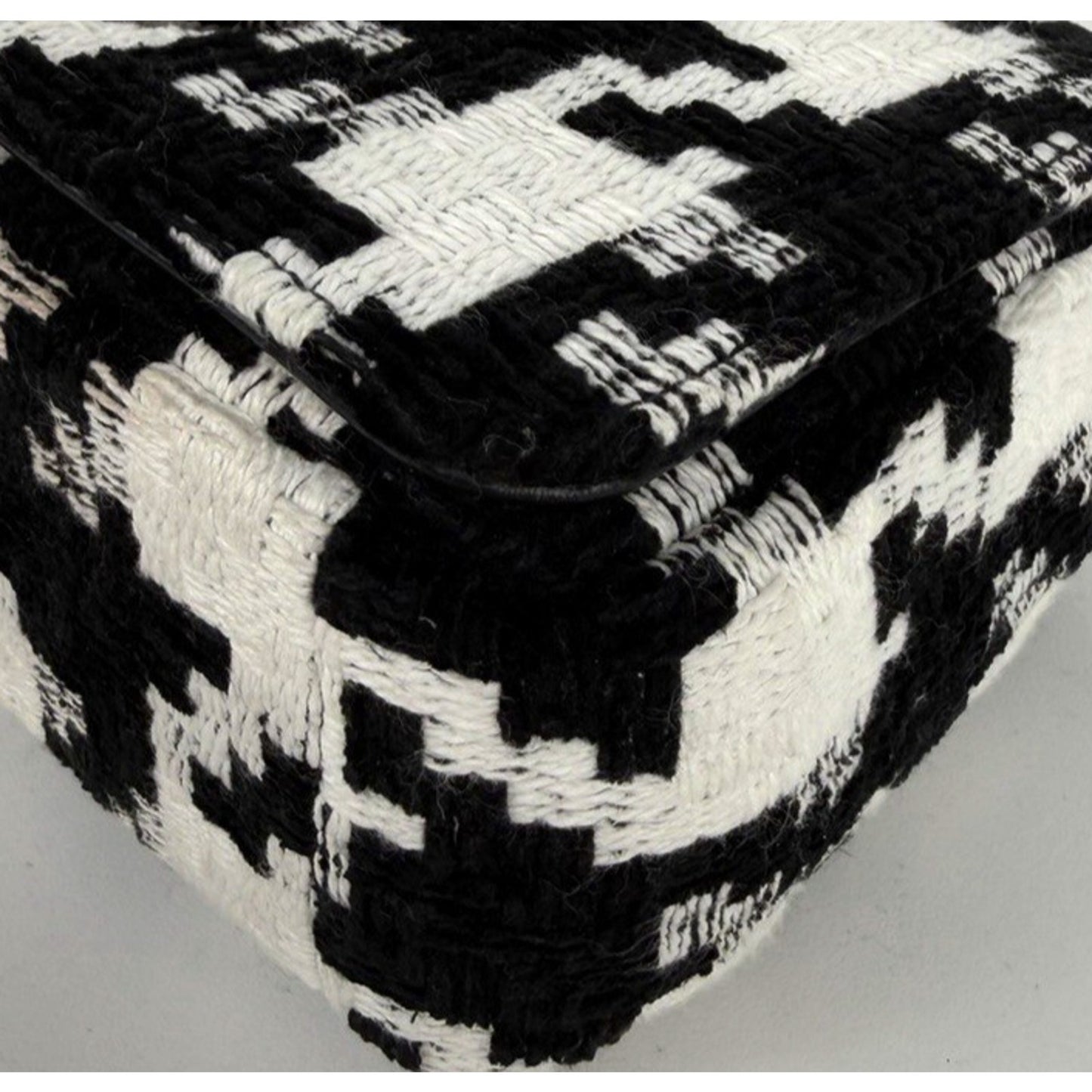 Dior Caro Small Bag in Black and White Macro Technical Canvas "CD" Clasp 2022 S