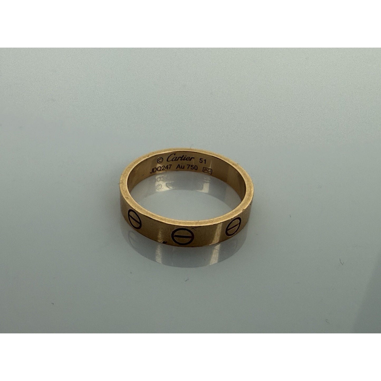 Cartier Love Round Ring 18k Rose Gold JDQ247