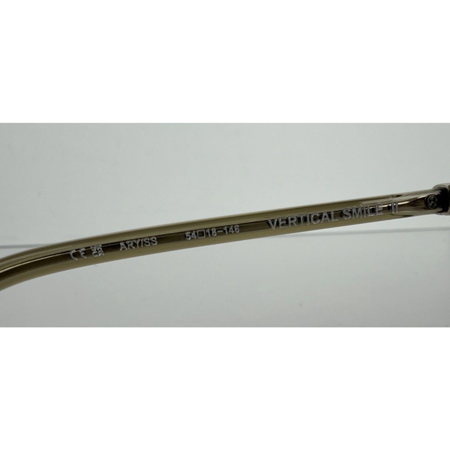 Chrome Hearts Vertical Smile 2 Square Eyeglasses Silver-Tone Metal
