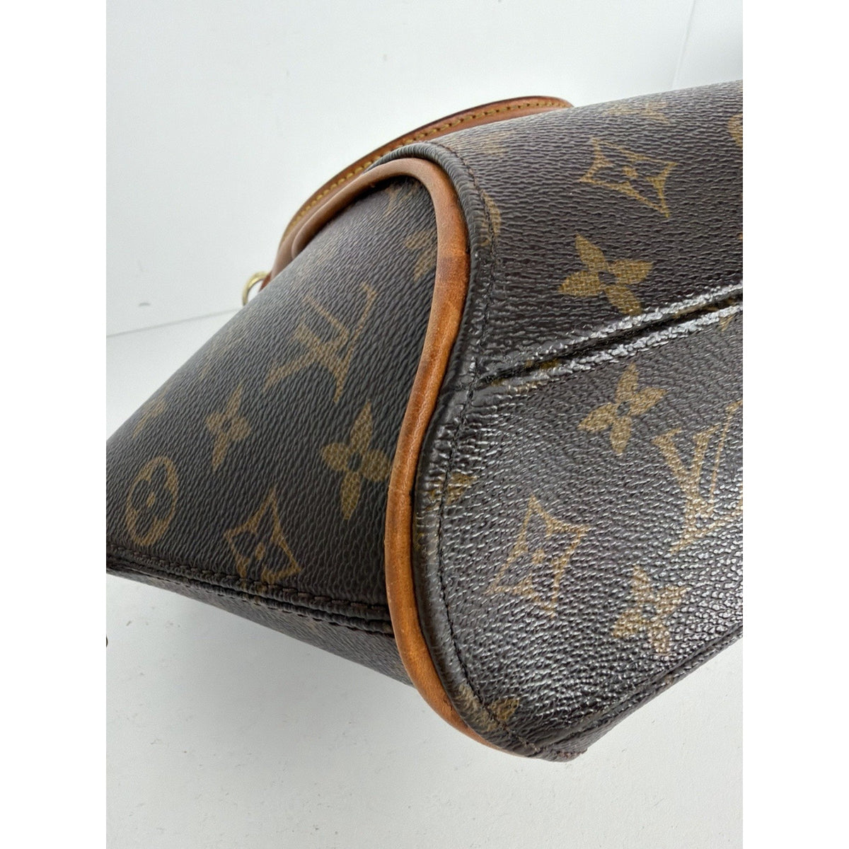 Louis Vuitton Ellipse PM Handbag in Brown LV Monogram Coated Canvas 2000 S08