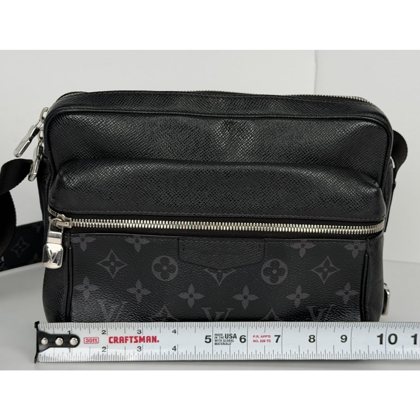 Louis Vuitton Monogram Eclipse Taigarama Outdoor Messenger Bag in Black S-05