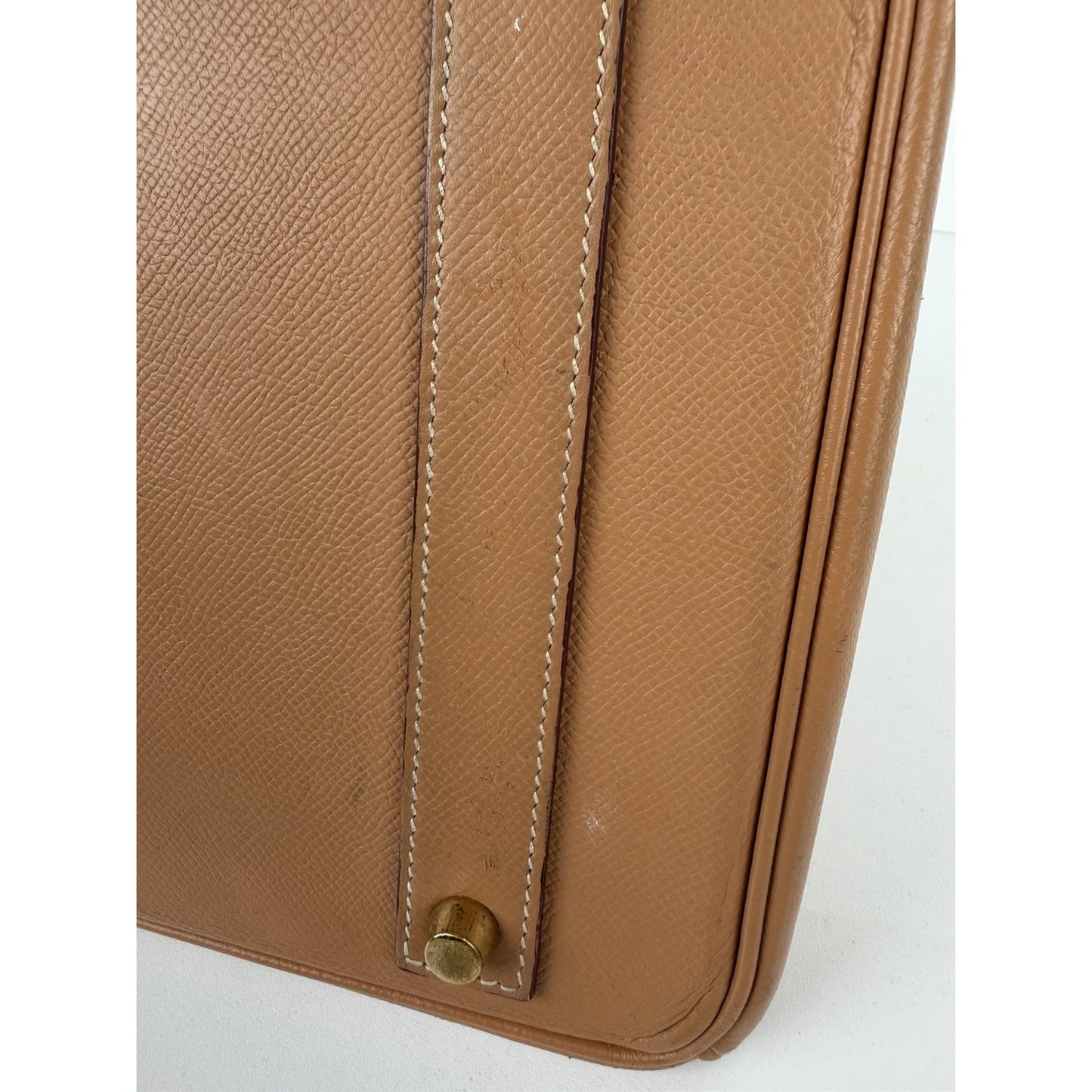 Hermès Birkin 40 Handbag Vintage in Gold Togo Leather 1999 C-7