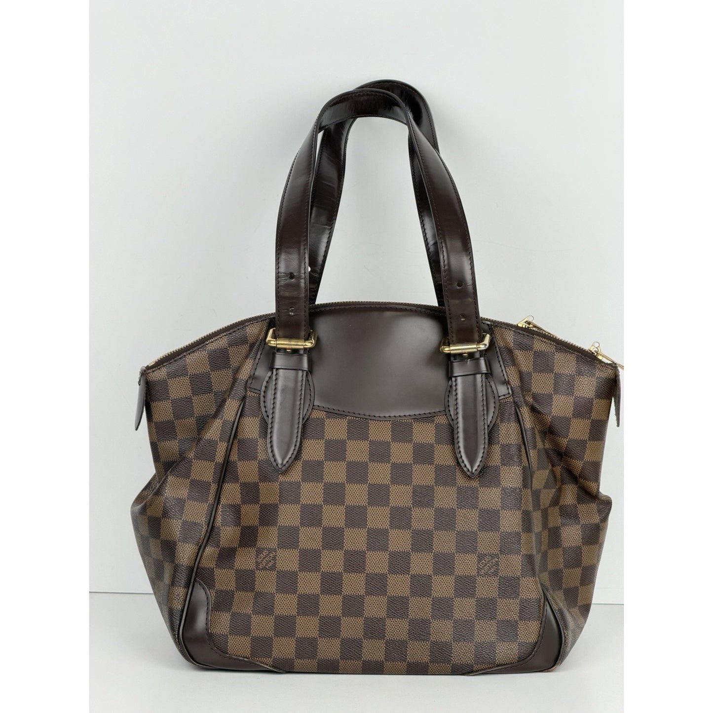 Louis Vuitton Verona MM Damier Ebene Shoulder Bag Brown Coated Canvas 2010 S14