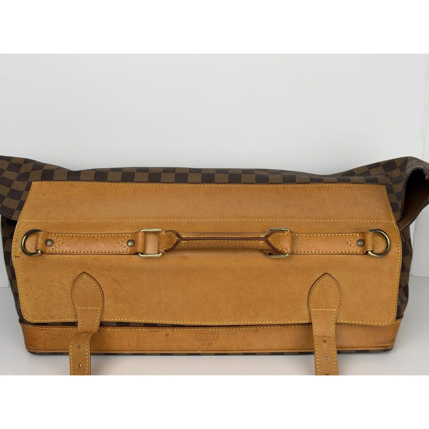Louis Vuitton Damier Ebene Clipper Travel Bag Brown Canvas Lim Ed 1996 S