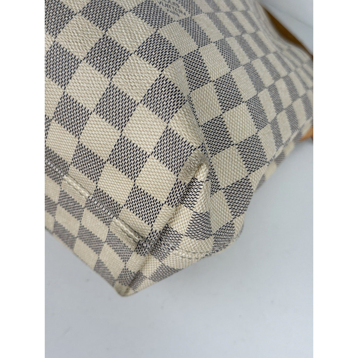 Louis Vuitton Graceful PM Tote Shoulder Bag in Damier Azur Coated Canvas 2018 S