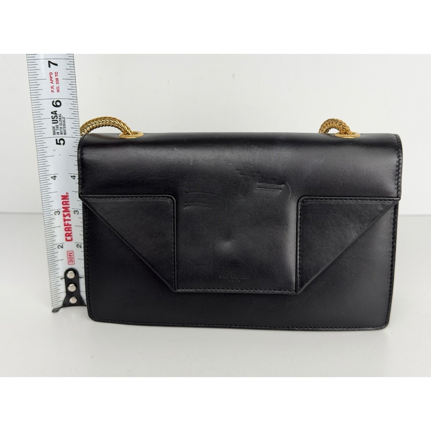 Saint Laurent Betty Shoulder Bag Small in Black Leather with a Chain Strap S13