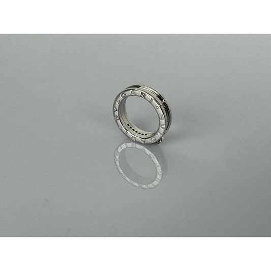 BVLGARI B.zero1 Diamond Engagement Ring in 18K White Gold, size 5.25