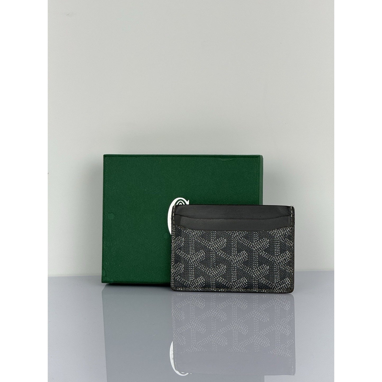 Goyard Goyardine Grey Coated Canvas & Leather Saint Sulpice Card Holder