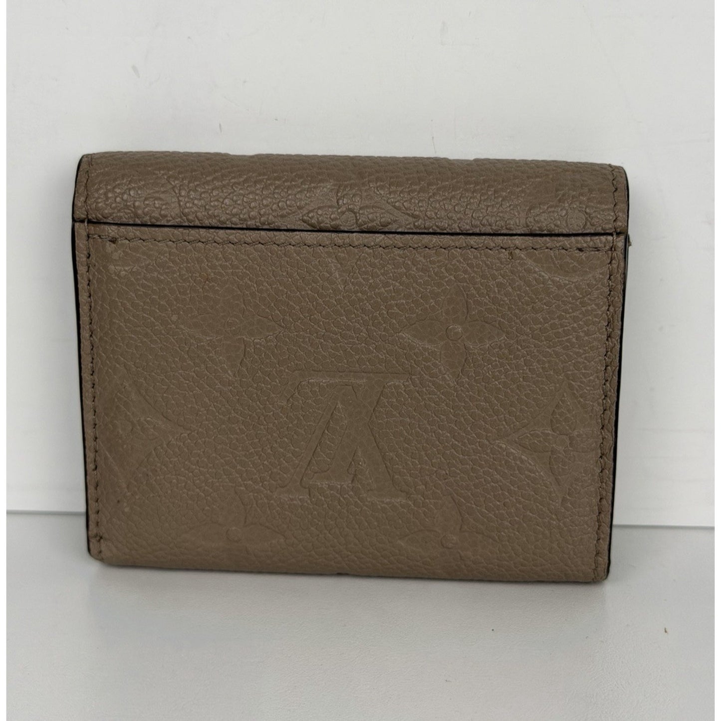 Louis Vuitton Zoe Wallet Tourterelle Gray Monogram Empreinte Leather NFC S