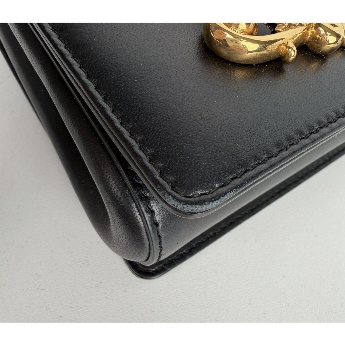 Dolce & Gabbana DG Girls Shoulder Bag Small in Black Leather for Women S15