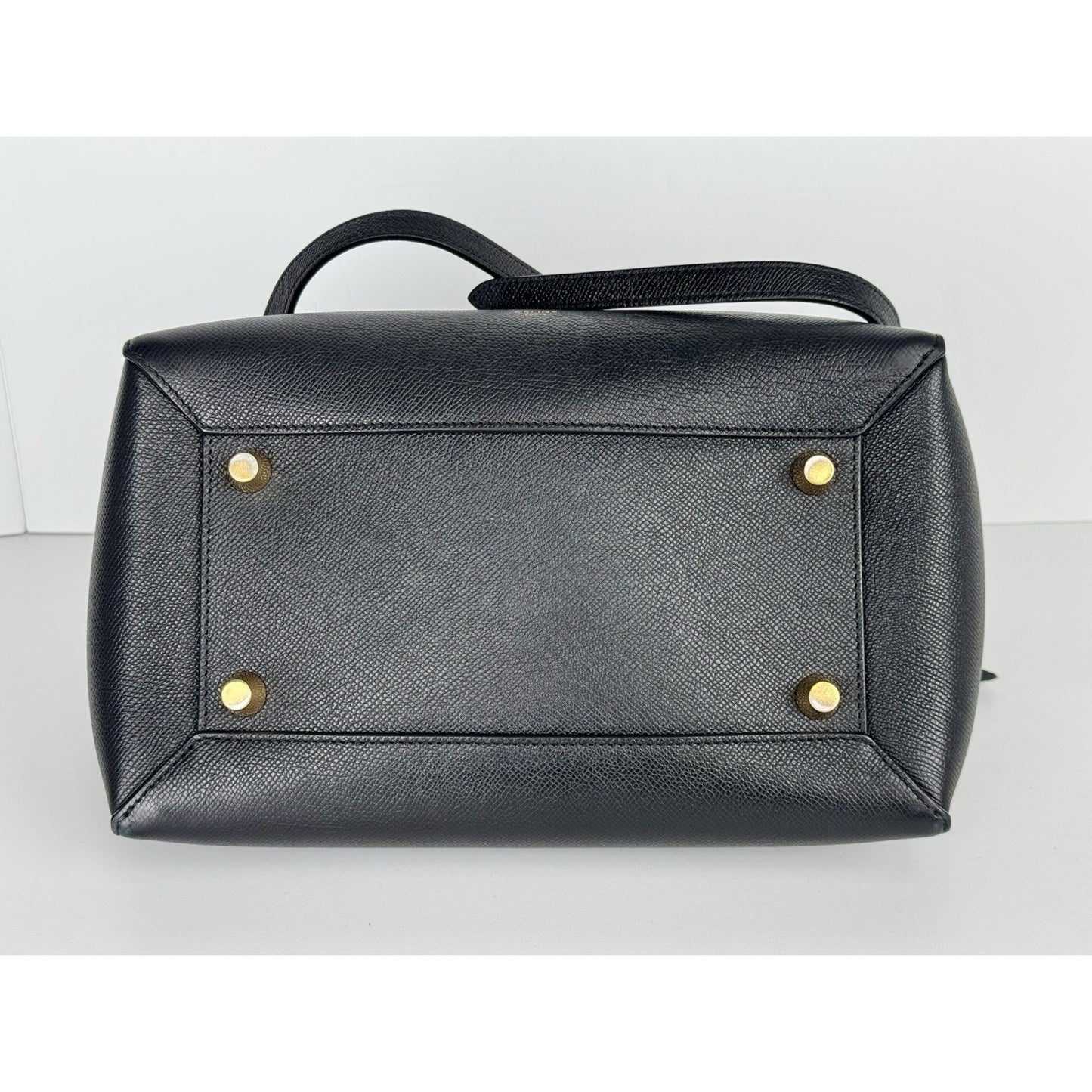 Celine Belt Bag in Black Grained Leather D-6