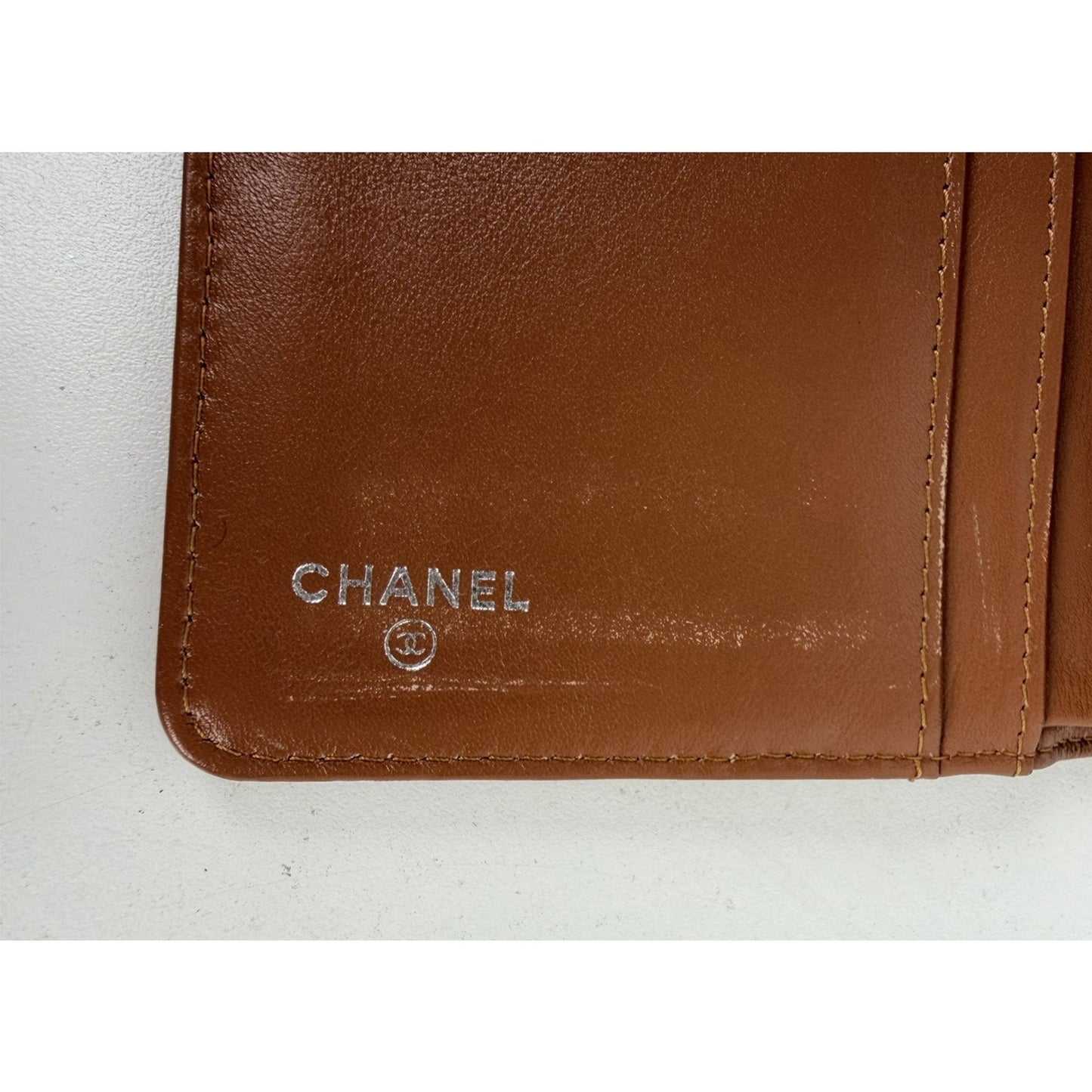 Chanel L-Yen Wallet Quilted Caviar in Caramel Leather 2011