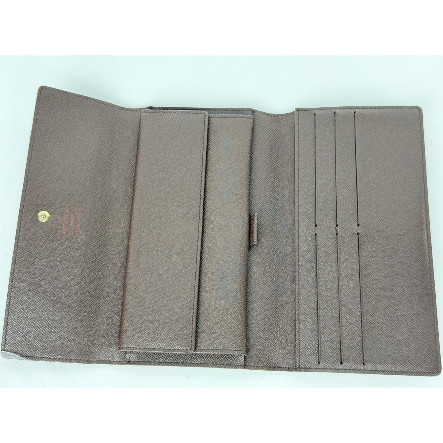 Louis Vuitton Sarah Wallet in Damier Ebene Coated Canvas 2003
