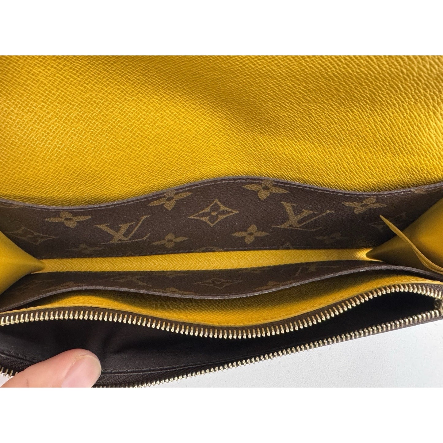 Louis Vuitton Monogram Emilie Wallet – Mimosa with Gold Hardware C-1