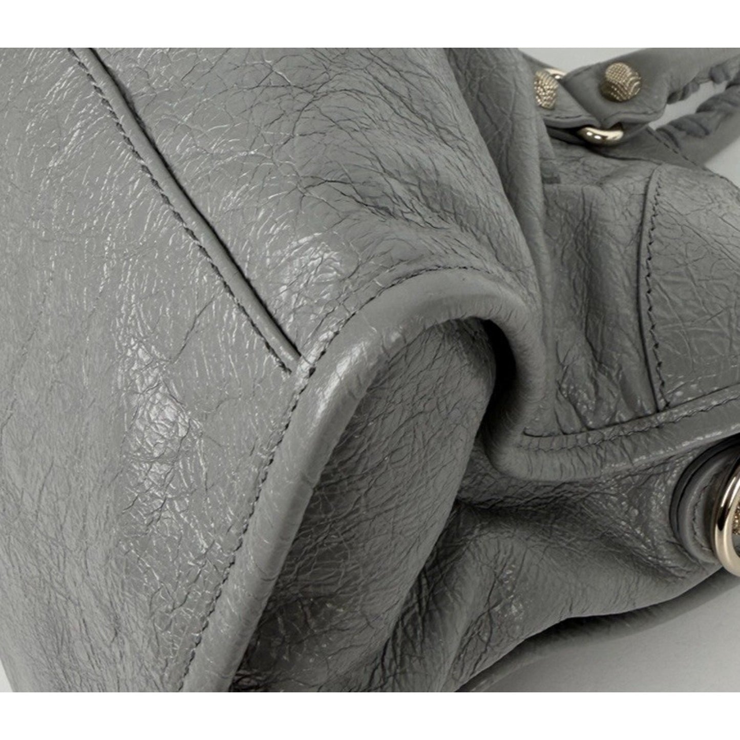 Balenciaga Agneau Lambskin Giant 12 Part Time Shoulder Bag in Gray B5