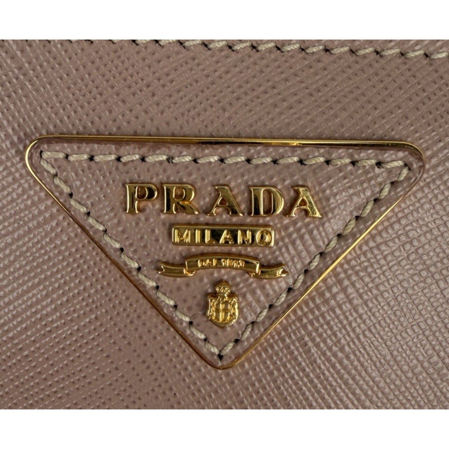 Prada Saffiano Lux Leather Galleria Tote Bag in Blush Pink Signature Logo S-05