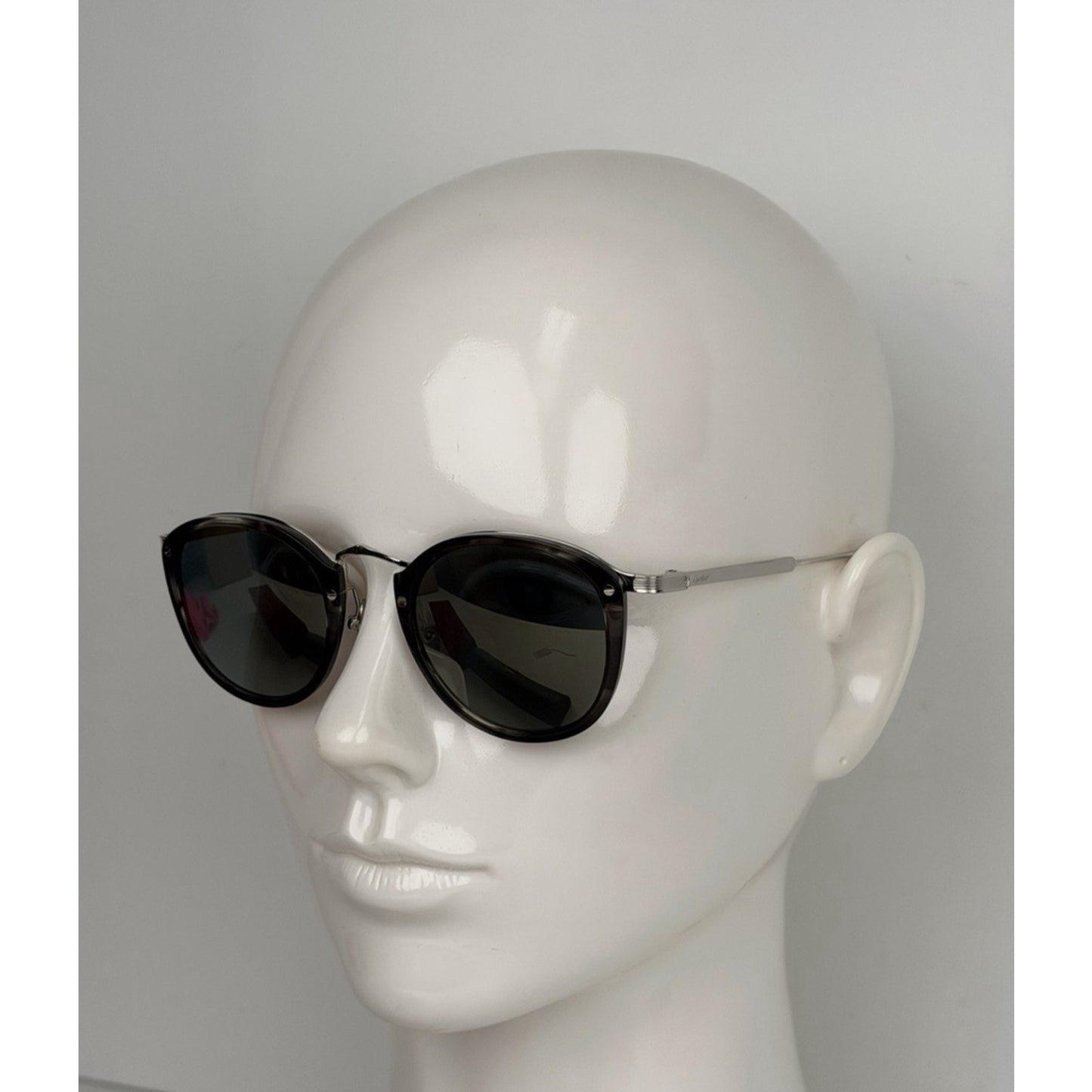 Cartier CT0020O Eyeglasses-Frame in Black and Silver