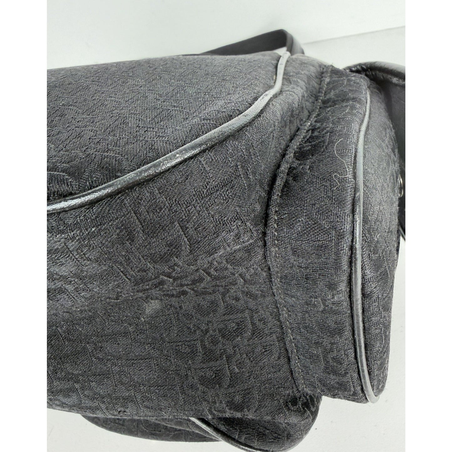 Christian Dior Vintage Diorissimo Multi-Pocket Shoulder Bag Black Canvas 2005 S7
