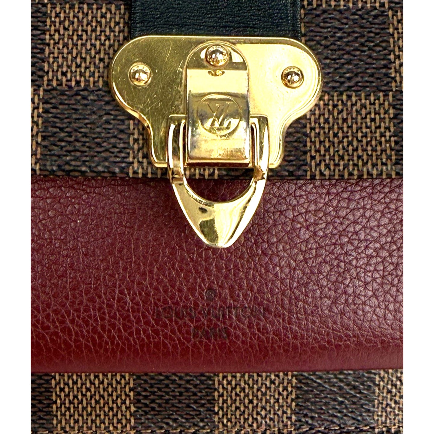 Louis Vuitton Vavin Wallet Bag on Chain in Damier Ebene Coated Canvas 2019 S