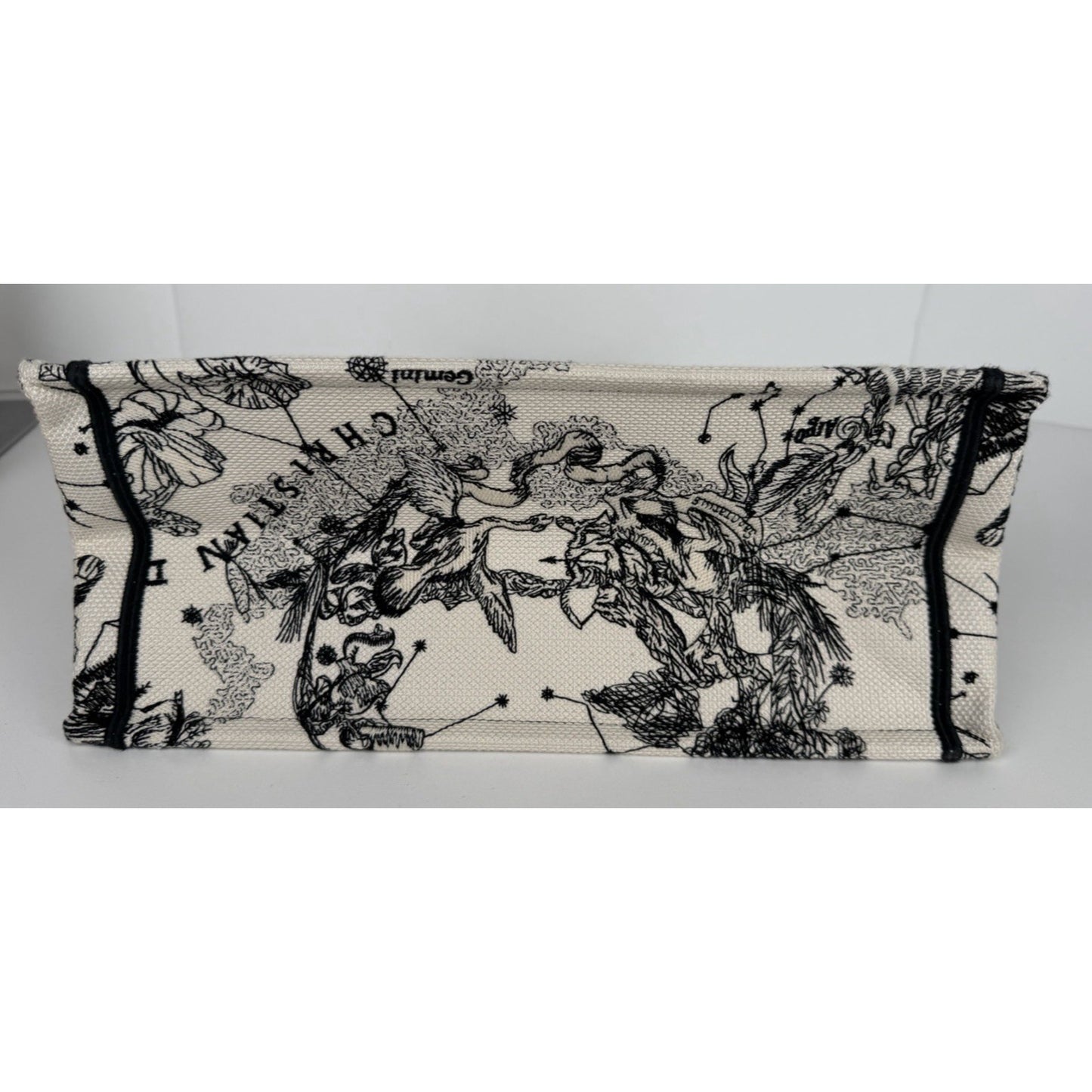 Christian Dior Book Tote Medium Bag in the Toile De Jouy Zodiac Embroidery B3