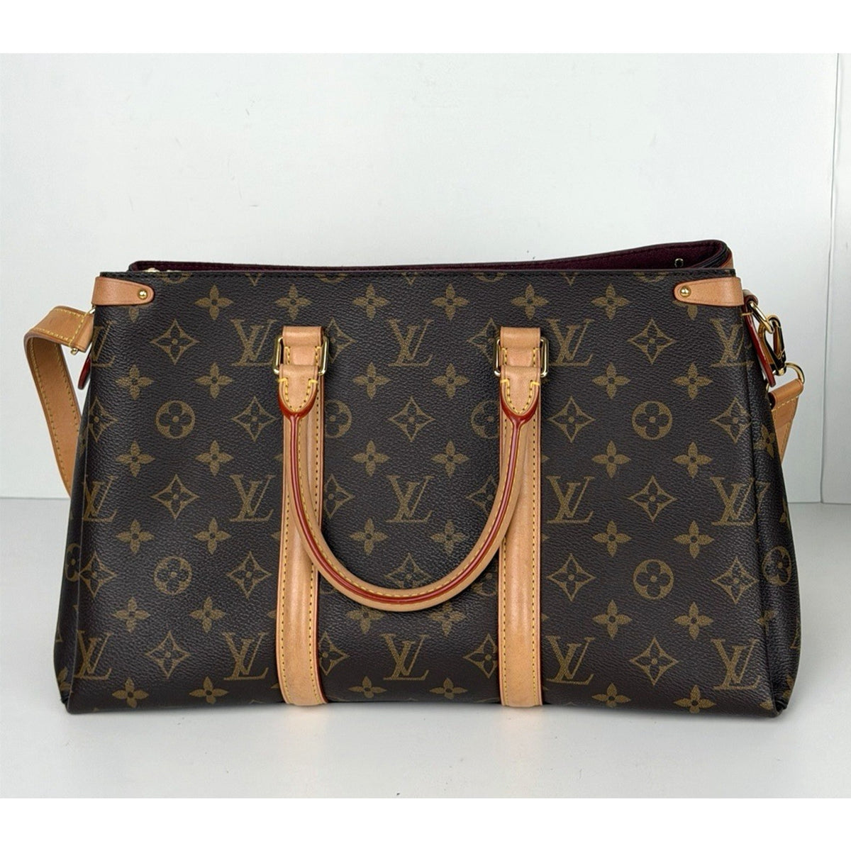 Louis Vuitton Soufflot MM Shoulder Bag LV Monogram Brown Coated Canvas 2020 S21