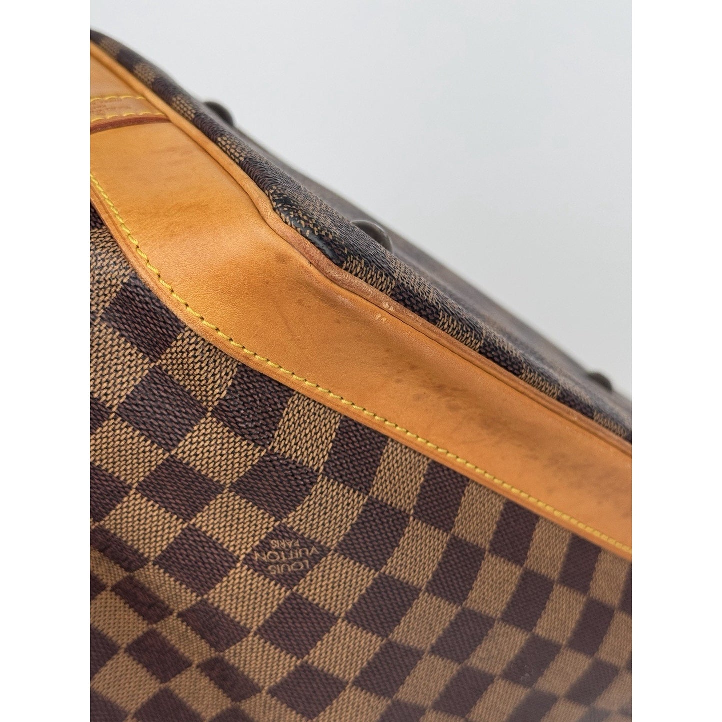 Louis Vuitton Damier Ebene Clipper Travel Bag Brown Canvas Lim Ed 1996 S
