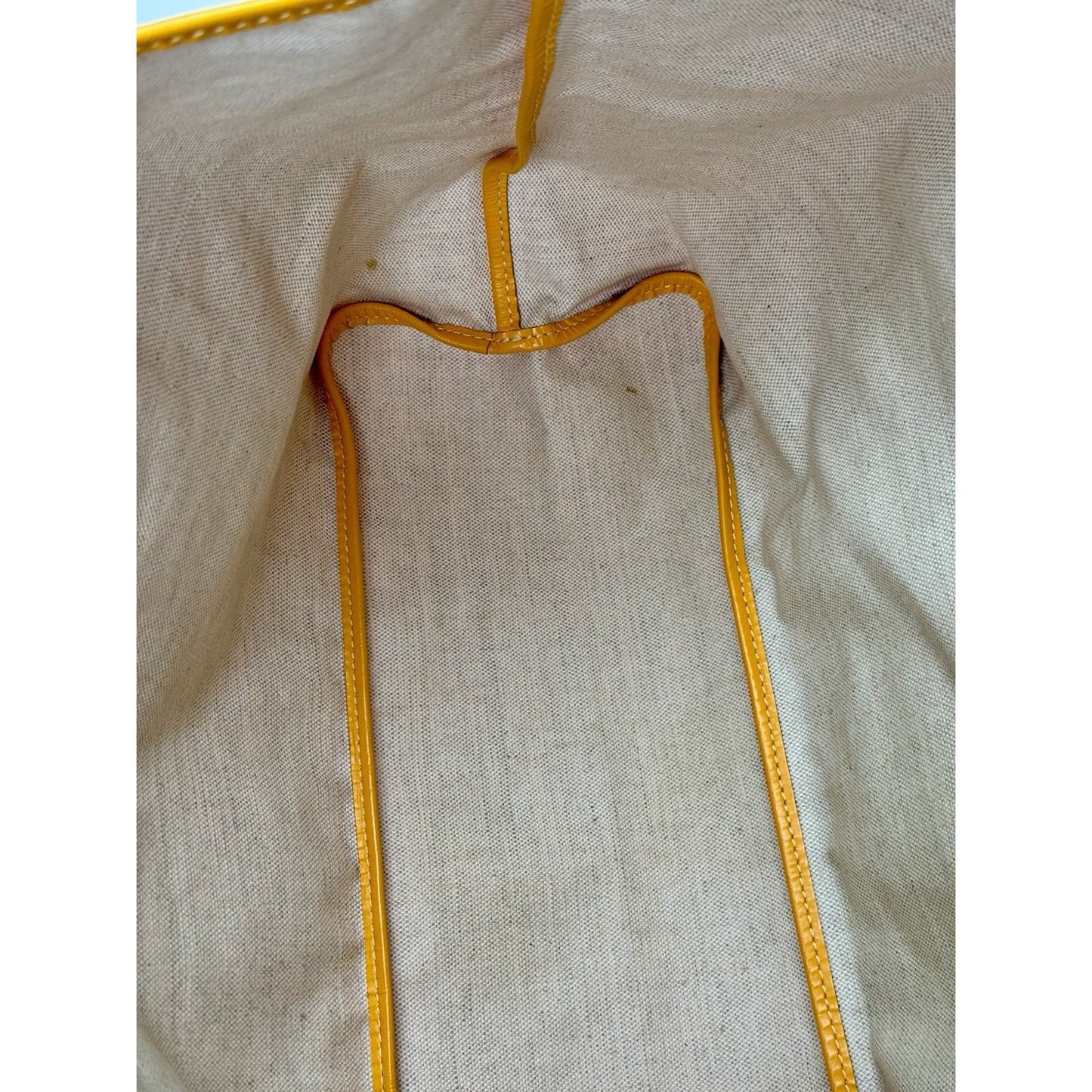 Goyard Saint Louis Tote Bag in Yellow Goyardine Canvas B-5
