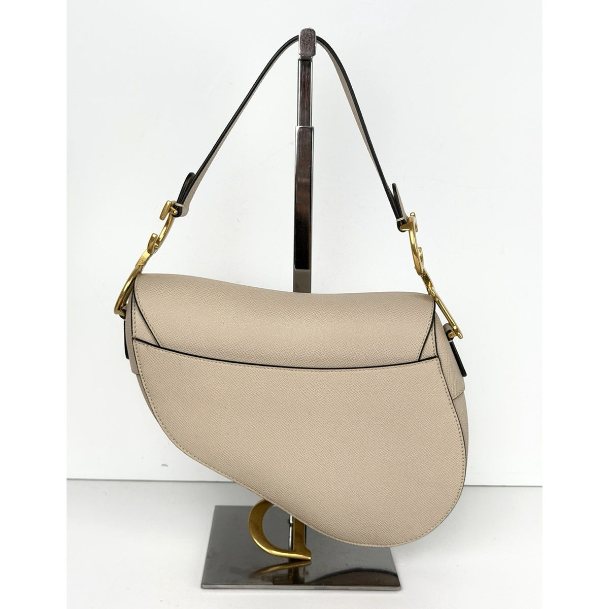 Christian Dior Saddle Bag in Beige Latte Grained Calfskin Leather 2025 D-05