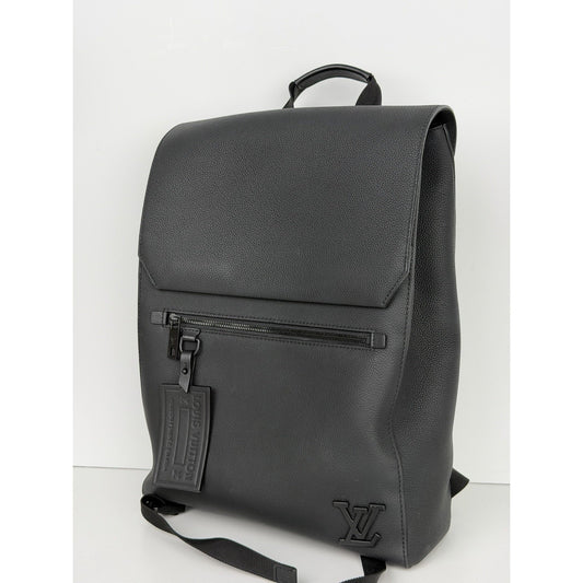 Louis Vuitton Fastline Backpack in Black Grained Calfskin Leather NFC S