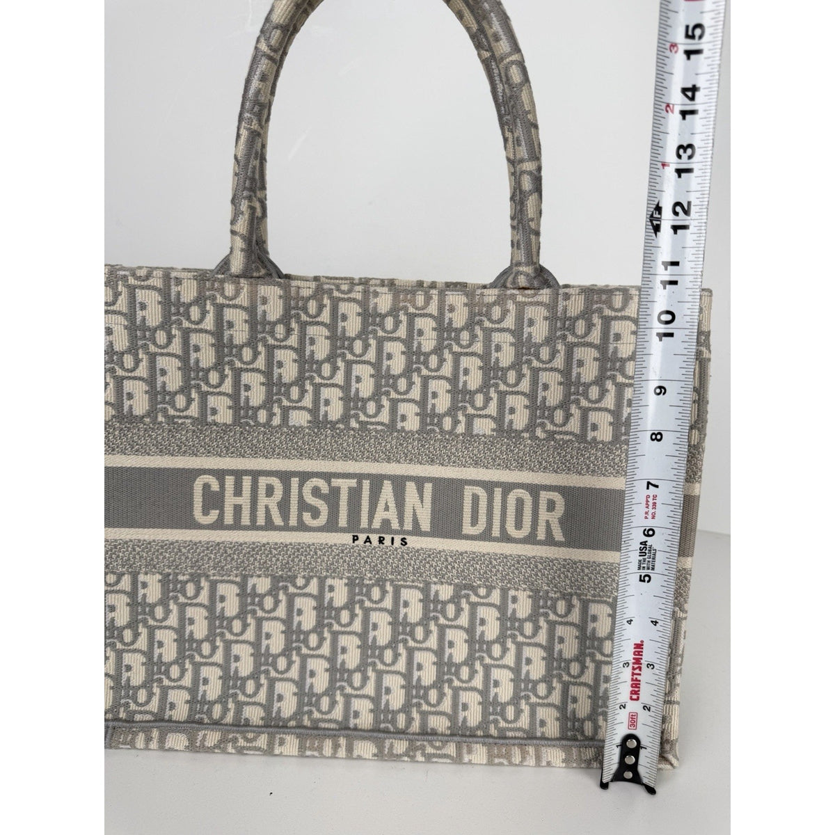 Christian Dior Oblique Medium Book Tote Bag in Classic Monogram Canvas 2022 S22
