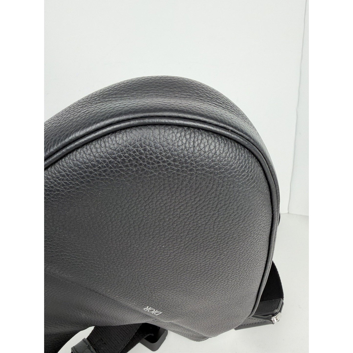 Christian Dior Saddle Bag in Black Grained Calfskin Leather 2021 D3