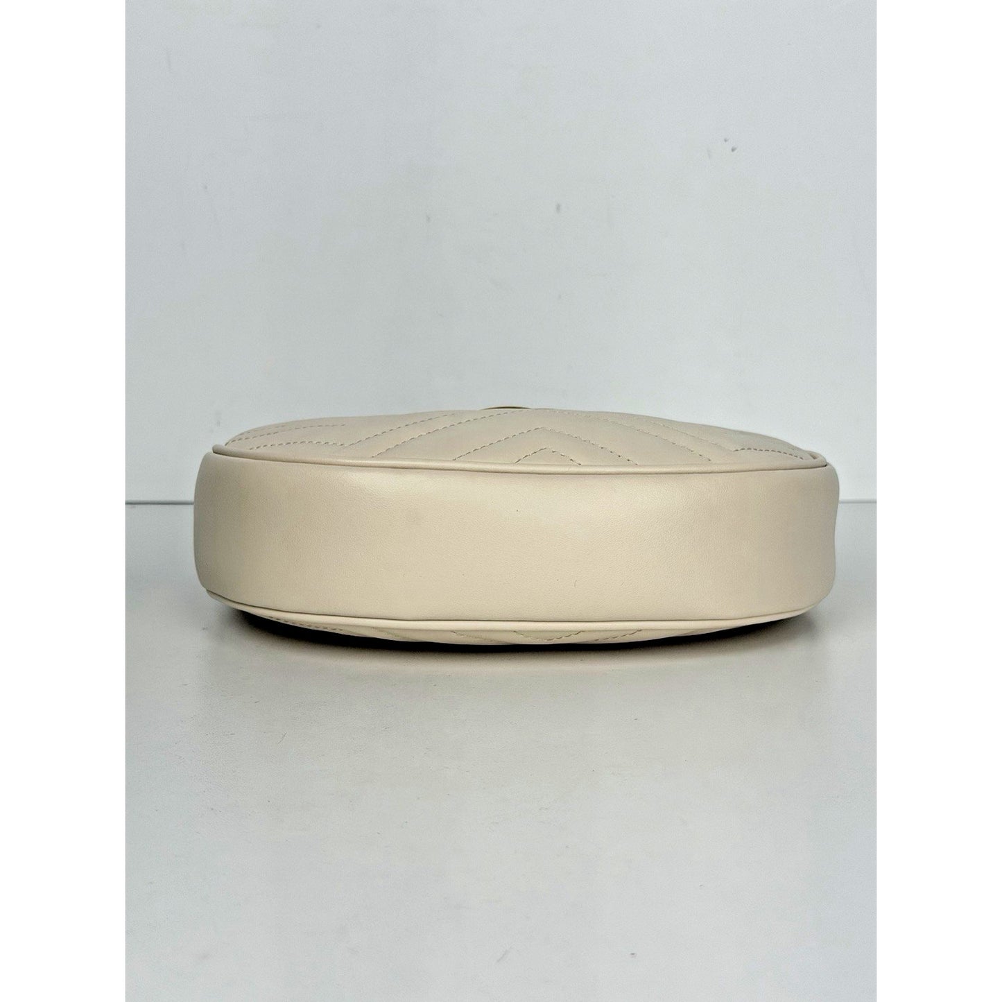 Gucci GG Marmont Small Leather Shoulder Bag White