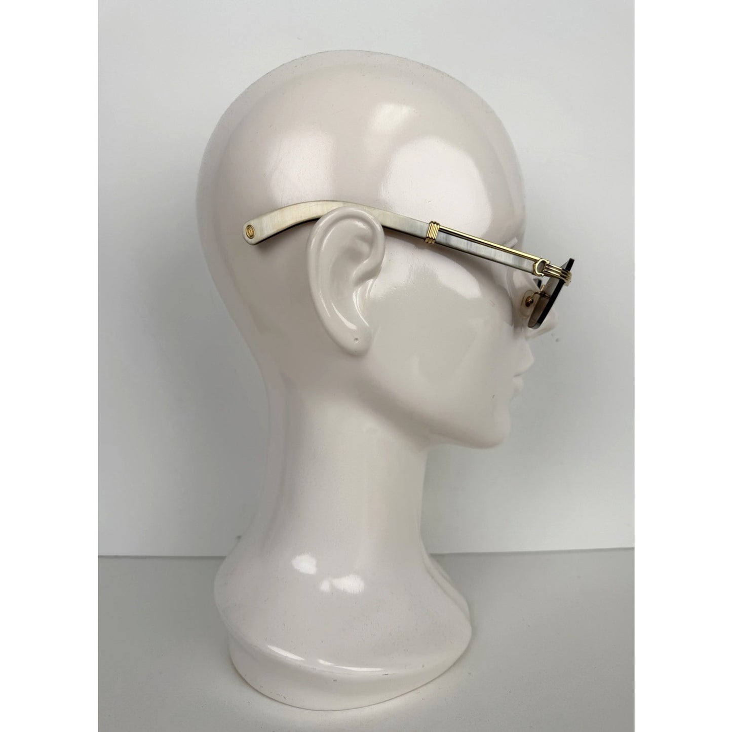 Cartier CT0362S Premiere de Cartier Sunglasses in Natural Horn Black Lenses