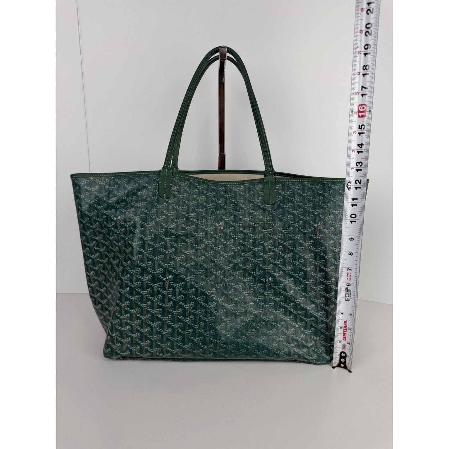 Goyard Saint Louis Tote Bag GM in Green Goyardine Coated Canvas B-4