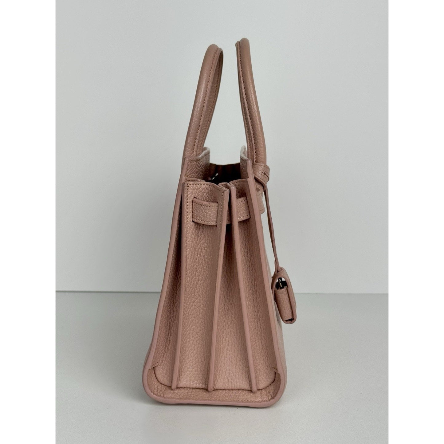 Saint Laurent Baby Sac de Jour Blush Pink Leather Handbag