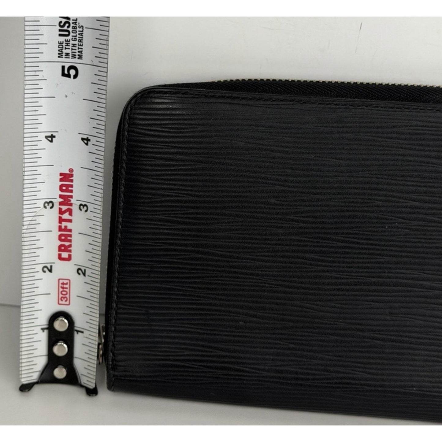 Louis Vuitton Zippy Wallet Organizer Black Leather&Silver-tone hardware 2014 K1