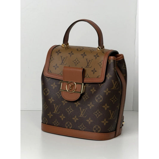 Louis Vuitton Dauphine Backpack Reverse Monogram in Brown Canvas PM 2020 B4
