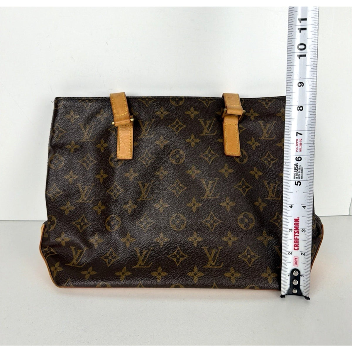 Louis Vuitton Cabas Piano Tote Bag in Brown LV Monogram Coated Canvas 2005 S09