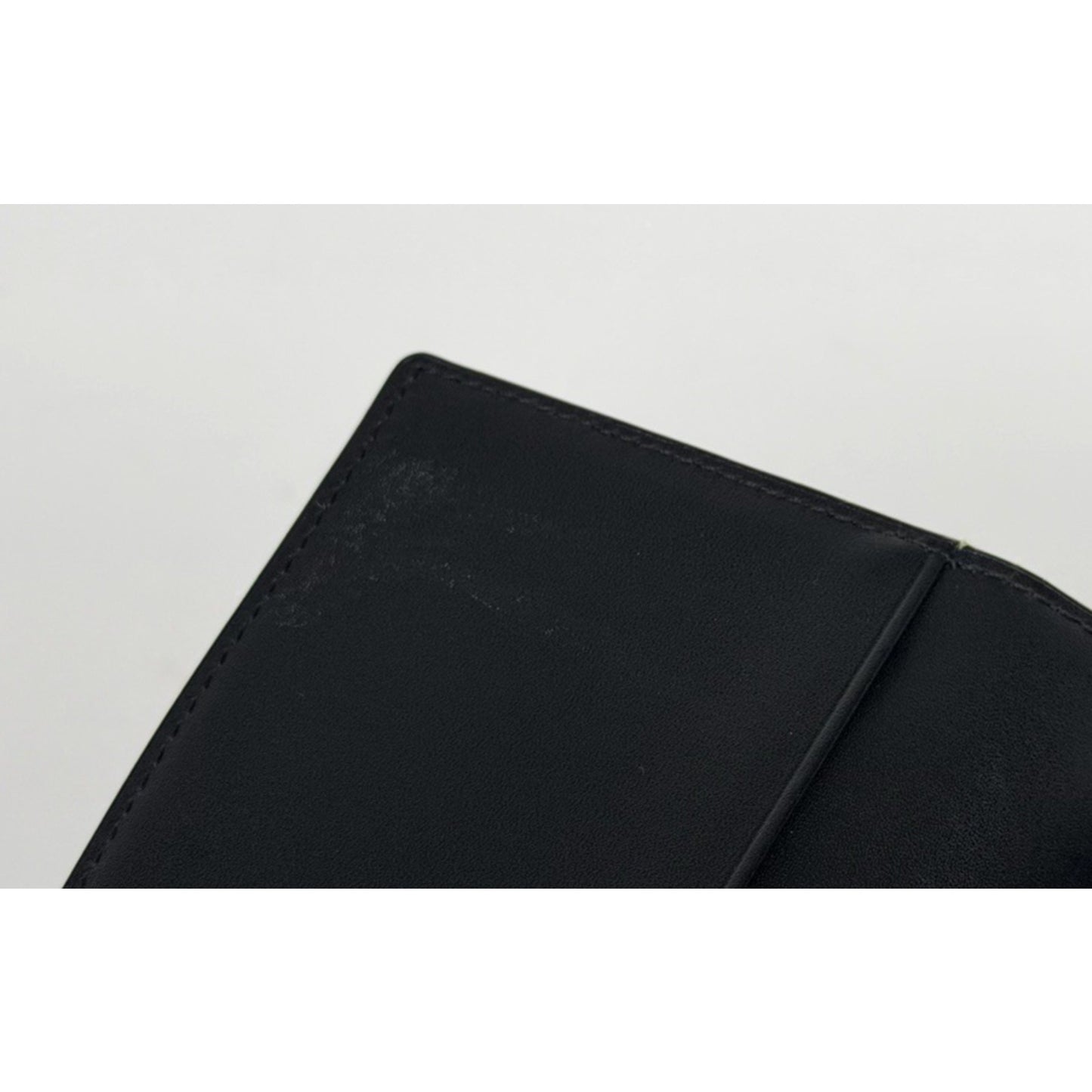 MCM Leather Trifold Continental Wallet in Black