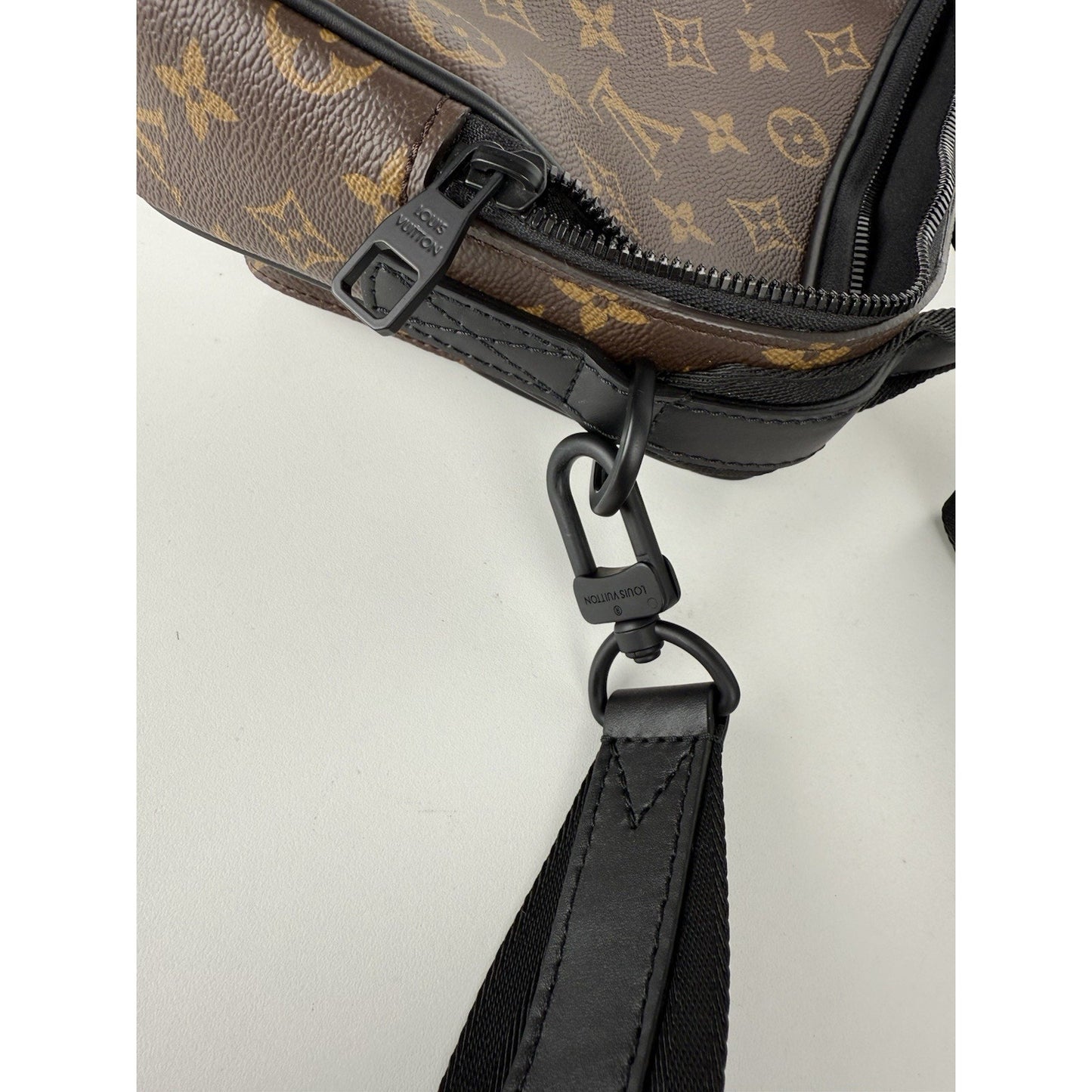 Louis Vuitton Monogram Macassar Quest Messenger Brown Coated Canvas Shoulder Bag